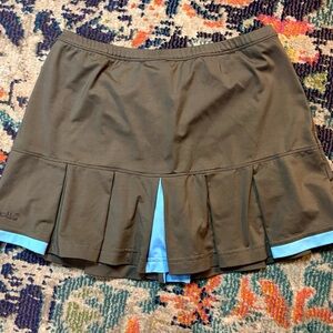Bolle  Athletic  Skort in Olive Green and Baby Blue Size Medium